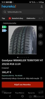 Nove letne pneumatiky 255/65 r18 GoodYear Wrangler - 7