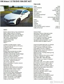 Predám VW Arteon 1.5 TSI EVO 150k DS7 ACT - 7