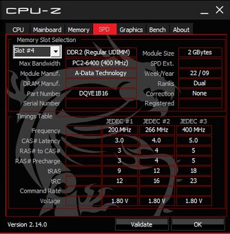 4x 2GB DDR2 800 Zeppelin + Adata - 7