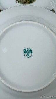 Poľovnícka koláčová súprava, poľovnícky porcelán, MZ - 7