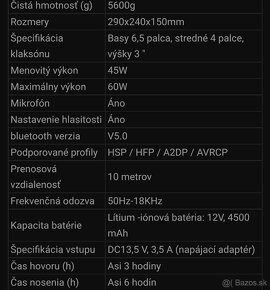 Reproduktor s mikrofónom  +bluetooth+ USB +2x mikrofóny - 7