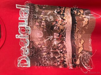 DESIGUAL originál Red pánske tricko L - 7