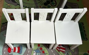 Ikea KRITTER detský stôl a 3x KRITTERstoličkaBIELA za 50EUR - 7