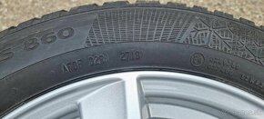 5X112 R16 6,5J ET46, 205/55 R16 Zimné Continental - 7