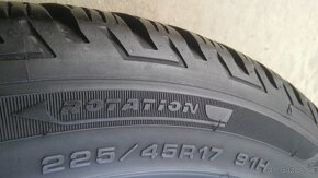 orig 5x112 r17 Škoda Octavia 3 model Denom zimné 225/45 r17 - 7