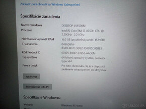 DELL G3 herný | i7 | 16 GB RAM |256 GB + 1TB | GF 1050Ti 4GB - 7