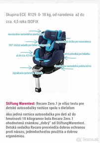 Autosedacka RECARO Zero 1 (0-4,5 roka) - 7