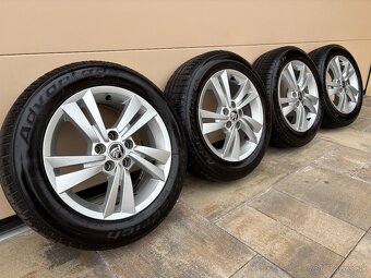 LETNA SADA ALU DISKY SKODA 5X100 R15 + LETNE PNEU 185/60 R15 - 7