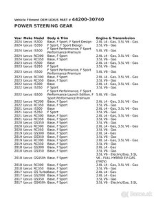 Elektricky posilovac riadenia - Lexus ND 4420030740 - 7