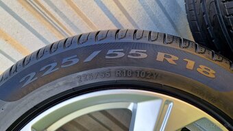 Letná sada originál Audi A6 C8, 5x112 R18 + pneu 225/55 R18 - 7