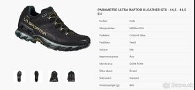 La Sportiva Ultra Raptor II Leather GTX veľ. 44,5 EU - 7