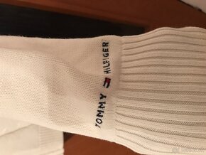 TOMMY HILFIGER originál limitka biely dámsky svetrik S/M - 7