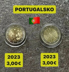 Euromince - pamätné dvojeurové mince Portugalsko - 7