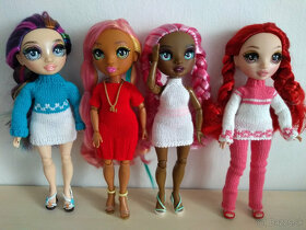 Kožuchy šaty pre bábiky Rainbow high barbie čiapky - 7