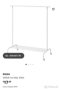 Rohova skrina Ikea + stojan na šaty Ikea - 7