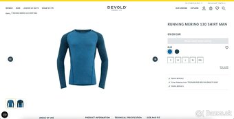 Nové merino tričko Devold Running Merino 130 Shirt Man - 7