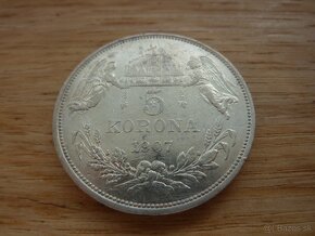 R-U 5 koruna 1907 KB vo veľmi peknom stave - 7