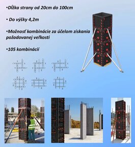 Stropne debnenie - debnenie stlpov geotub - 7