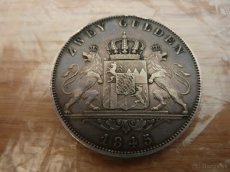 Strieborný 2 gulden 1845 Ludwig I. Bavorsko v krásnom stave - 7