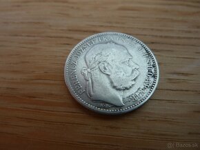 R-U vzácna strieborná 1 koruna 1906 KB - rezervované - 7