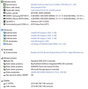 Notebooky DELL Latitude E7450 + adaptér - 7