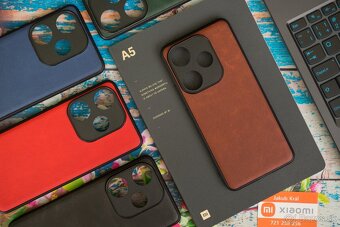 Puzdrá s koženkovým chrbtom pre Xiaomi / Redmi / Poco - 7