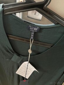 Armani Jeans jumper M zelený tiop originál viskóza - 7