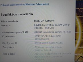 predám HP elitebook / 8gb ram / Intel core i5 / 256gb ssd - 7