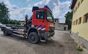 Kontajnerový nosič, Mercedes Actros , 4×4, hydraulická ruka - 7