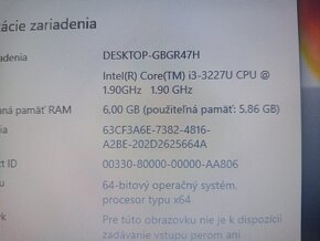 predám Dell Vostro / 6gb ram/ Intel core i3 / 120gb ssd disk - 7