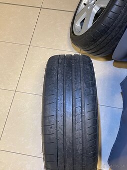 AUDI Alu disky 7.5Jx18H2 ET54,Michelin 225/40 R18+zimné pneu - 7