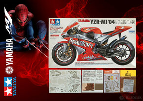 YAMAHA YZR M1 SPANIS No1 M.Melandri/C.Checa 1:12 stavebnica - 7