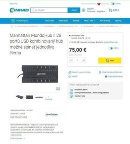 MANHATTAN USB hub - 28 portovMANHATTAN USB hub - 28 portov - 7