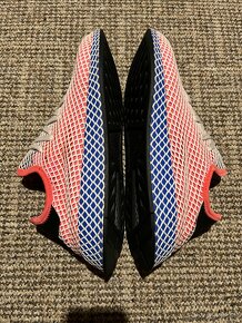 Adidas Deerupt Vel 46 2/3 červenomodré - 7