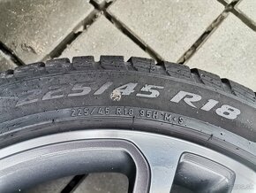 Alu disky 5X112 R18 originál Mercedes + 225/45 R18 zimné - 7