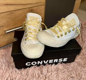 converse white/gold original trendy tenisky-botasky - 7