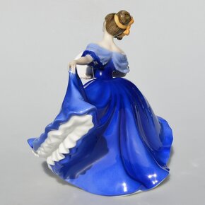 Royal Doulton Zberateľská porcel. soška Dáma s vejárom - 7