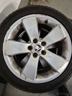 205/45 ZR16 87W 5x100 Škoda aludisky+letne pneumatiky - 7