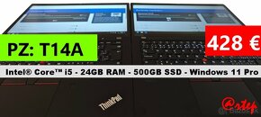 Notebook Lenovo ThinkPad - i5/16GB RAM/500GB SSD/ Win 11 Pro - 7