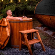 Záhradná sauna 400 cm + 50% okno + šatňa + predsieň + kaďa - 7