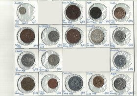 Zbierka svetových mincí - po kusoch -Ázia,Amerika,Afrika,Eur - 7