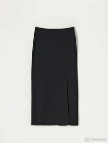 Čierna midi sukňa veľkosť XL - 7