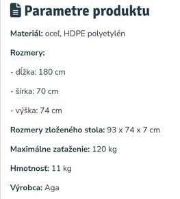 Predám cateringovy stol - 7