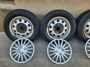 Plechové disky s letnými pneumatikami r13, 4x100 - 7