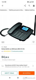 Stolný telefón na SIM kartu MM 41D 4G - 7