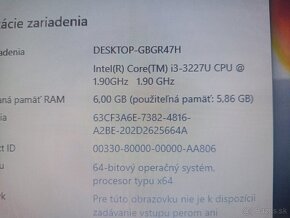 predám Dell Vostro / 6gb ram/ Intel core i3 / 120gb ssd disk - 7