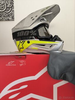 Prilba Alpinestars SM5 veľ. M + okuliare //VŠETKO NOVÉ// - 7