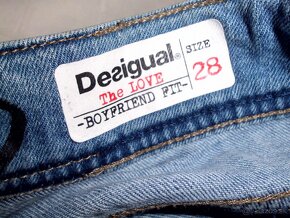 Desigual dámske boyfriend fit rifle s elastanom M - 7