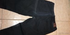 Čierne zateplené nohavice - 7