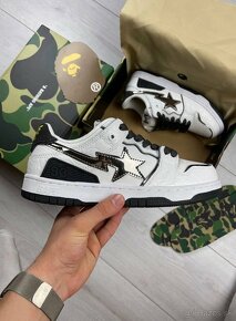 A Bathing Ape BAPE SK8 STA White/Black - 7